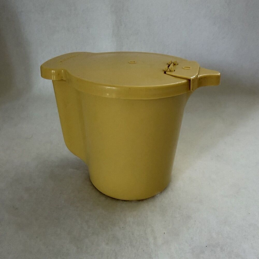 Vintage Tupperware Flip Top Creamer with Lid 574-12 and 576-26 Harvest Gold